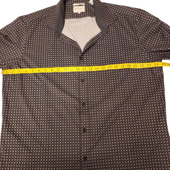 Construct Men's Geo 4-Way Stretch Casual Dress Shirt - Picture 6 of 10